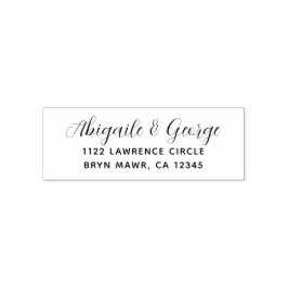 Retouradres Moderne zelfversterkende rubberen stem Zelfinktende Stempel