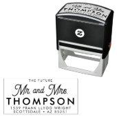 Retouradres Mr. en Mrs. Modern Gepersonaliseerd Zelfinktende Stempel (In situ)