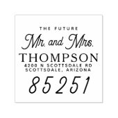 Retouradres Mr Future en Mrs Simple Stylish Zelfinktende Stempel (Design)