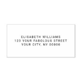 Retouradres of -tekst rubberstempel (Afrduk)