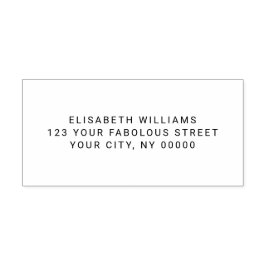 Retouradres of -tekst rubberstempel