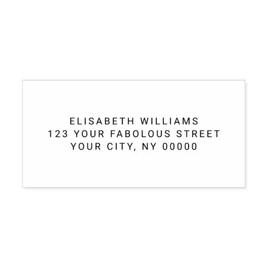 Retouradres of -tekst rubberstempel (Afrduk)