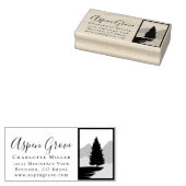 Retouradres onroerend goed huwelijk rubberstempel (Gestempeld)