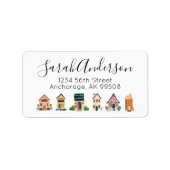 Retouradres onroerend goed woningen etiket (Voorkant)