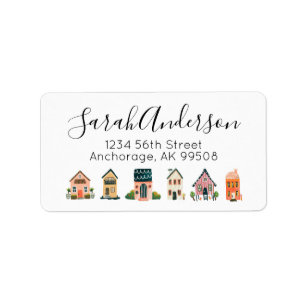 Retouradres onroerend goed woningen etiket