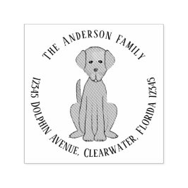 Retouradres Pet Dog Whimsical Puppy Zelfinktende Stempel