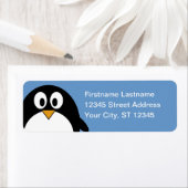 Retouradres pinguïn etiket (Insitu)