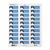 Retouradres pinguïn etiket (Full Sheet)