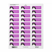 Retouradres pinguïn etiket (Full Sheet)