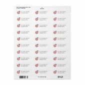 Retouradres Pink Lieveheersbeestje Etiket (Full Sheet)