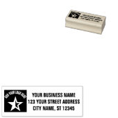 Retouradres | Professionele aangepaste Logo Rubberstempel (Gestempeld)