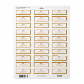 Retouradres Regenboog Gepersonaliseerd Retro Boho Etiket (Full Sheet)