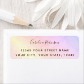 Retouradres Rendy Pastel Rainbow Pattern Etiket (Insitu)