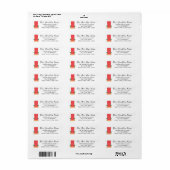 Retouradres Rode Deur Etiket (Full Sheet)