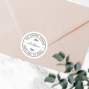 Retouradres Ronde Sticker