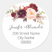 Retouradres Ronde Sticker (Voorkant)