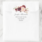 Retouradres Ronde Sticker (Tas)