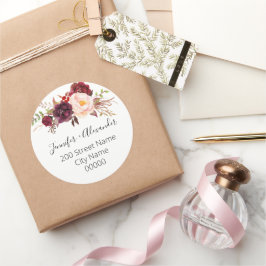 Retouradres Ronde Sticker