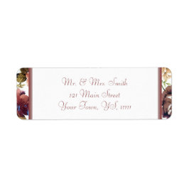 Retouradres Roos wijn Etiket