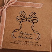Retouradres rubberen stempel | Coquette lintboog