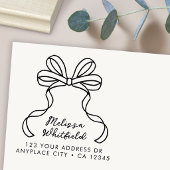 Retouradres rubberen stempel | Coquette lintboog
