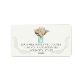 Retouradres Rustiek  Kant Verweerd Hout Etiket