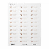 Retouradres Schelp Etiket (Full Sheet)