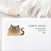Retouradres Siamees Kat Etiket (Insitu)