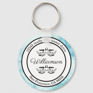 Retouradres sleutelhanger