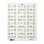 Retouradres Small Business White Daisy Etiket (Full Sheet)
