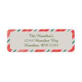 Retouradres snoepriet etiket (Voorkant)