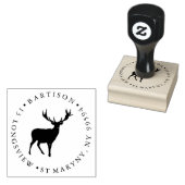RETOURADRES STAG ROUND RUBBERSTEMPEL (Gestempeld)