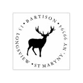 RETOURADRES STAG ROUND RUBBERSTEMPEL (Afrduk)