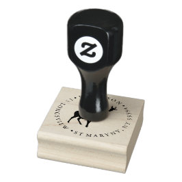 RETOURADRES STAG ROUND RUBBERSTEMPEL