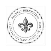 Retouradres Stempel  Franse Fleur de Lis (Afrduk)
