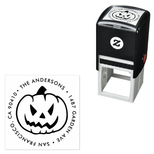 Retouradres stempel Halloween (In situ)