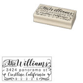Retouradres stempel klassieker HowJoyful stijl (Gestempeld)