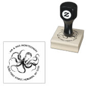 Retouradres stempel octopus (Gestempeld)