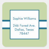 Retouradres Sticker Label (Voorkant)