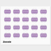 RETOURADRES STICKER SEAL krullen paarse (Vel)