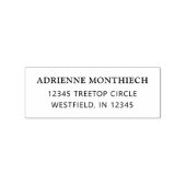 Retouradres Stijlvol Script Naam van afgestudeerde Rubberstempel (Gestempeld)