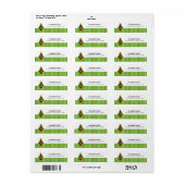 Retouradres strepen etiket (Full Sheet)