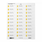 Retouradres Sun-Baby shower Etiket (Full Sheet)