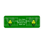 Retouradres Tennis Design Etiket (Voorkant)