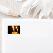 Retouradres - Tweelingverlichte kaarsen Etiket (Insitu)