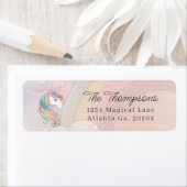 Retouradres Unicorn verjaardagsfeest Etiket (Insitu)