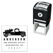 Retouradres vakantiewagen  zelfinktende stempel (In situ)