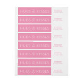 Retouradres Valentijnsdag Hugs & Kisses (Vel)