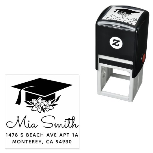 Retouradres van aangepast Afstuderen Zelfinktende Stempel (In situ)