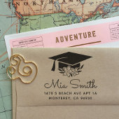 Retouradres van aangepast Afstuderen Zelfinktende Stempel